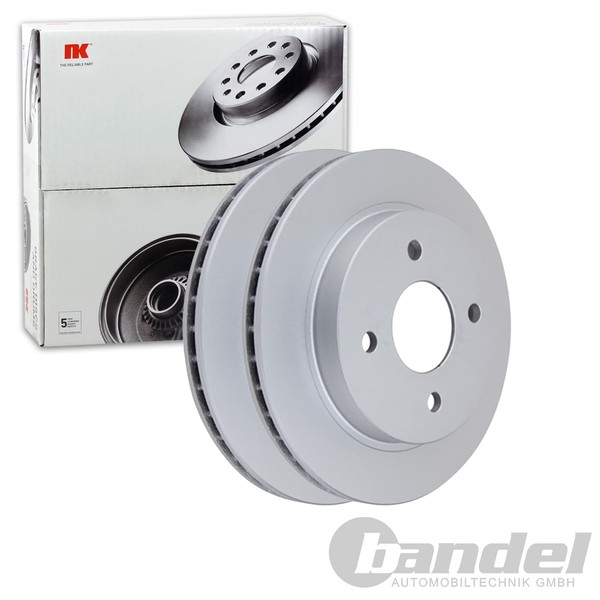 2X NK Bremsscheiben 253Mm BelÜFtet Hinten Passend FÜR AC ACE Cobra Ford Cougar-image