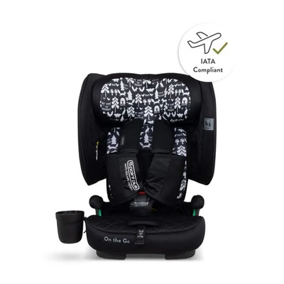Cosatto Travel Car Seat, Foldable Airline Approved, 76-150cm, ISOFIX, Carry Bag - Image 1 of 4