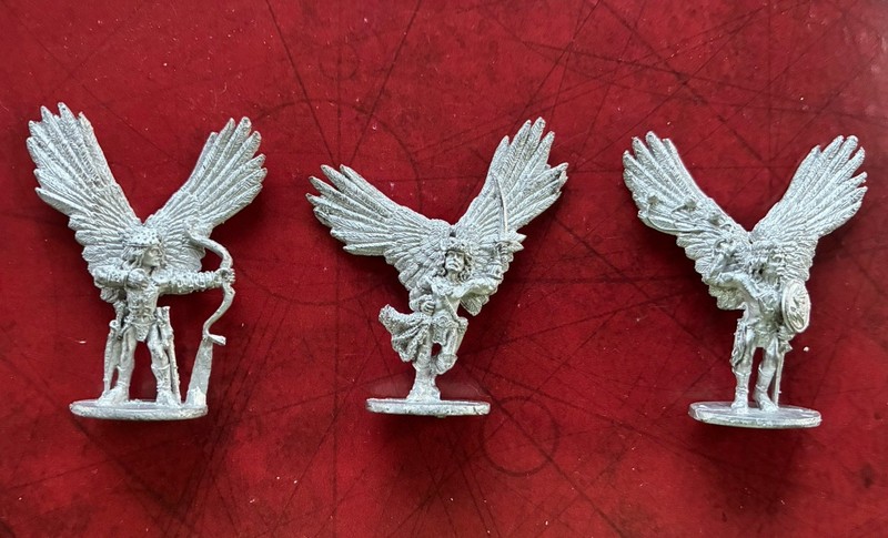 Grenadier Men of Myyrrhn Winged Folk Hawkmen x3 Dungeons & Dragons Ral Partha
