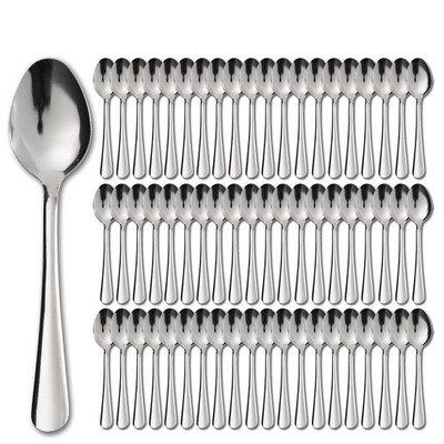 Hansmart 60 PCS Teaspoons Set  Windsor Stainless Steel Tea Spoons 5.9 Inch wi...