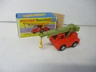 Matchbox Lesney Superfast SF42 Iron Fairy Crane- orange-red body, lime boom, box