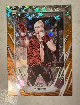 Tyler Breeze Orange /25 2026 WWE Topps Chrome Logofractor WRESTLEMANIA