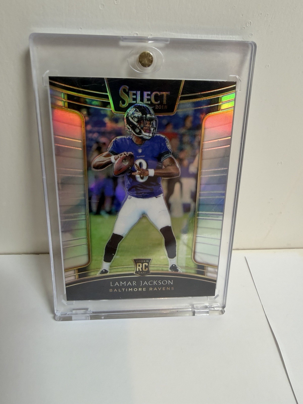 2018 Panini Select - Concourse Lamar Jackson #70 Silver Prizm (RC)