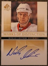 2012-13 UD SP Authentic Hockey Nicklas Lidstrom Marks of Distinction /25