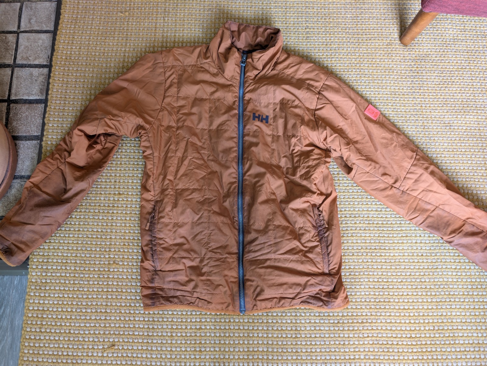 Helly Hansen full zip jacket rust color - image 3