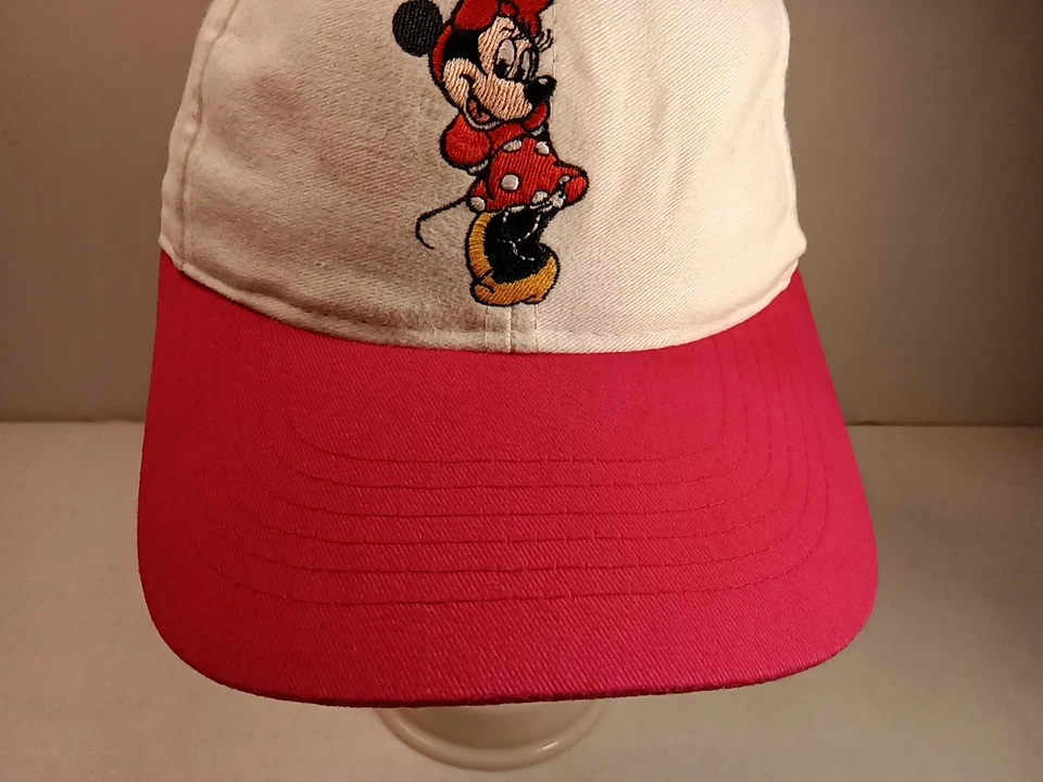 De colección Minnie Mouse Walt Disney World Rosa/Blanco Snapback Gorra Sombrero Foto 3 de 4
