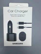 Samsung 45W 2Ports Super Fast Charging Dual Car Charger 5A TYPE-C Cable