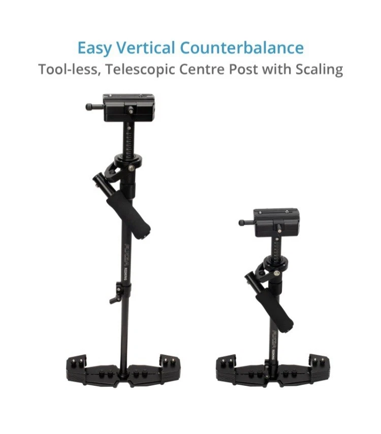 Estabilizador de cámara de video Flycam Redking, Steadicam + Apoyabrazos + Bolsa - Usado Foto 2 de 4