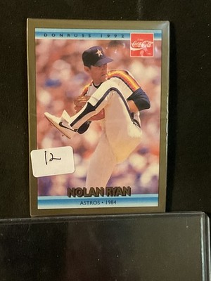1992 - 2 Packs of 4 Cards, Donruss Coca Cola, Nolan Ryan on top, Sealed