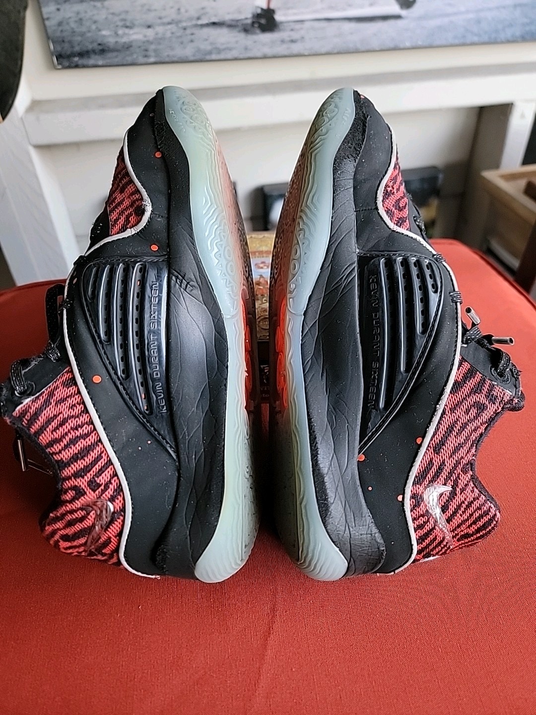 Nike Kevin Durant KD 16 Slim Reaper Black Silver Fire Red DV2917-004 Men's 7