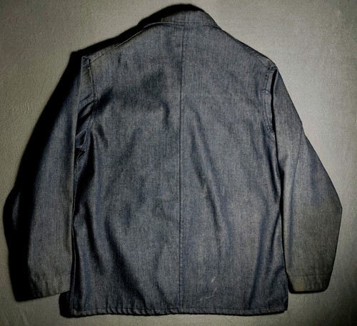 Vtg Universal Overall Denim Jacket Stone Cutter Mens 48 Made In USA Sanforized - Picture 3 of 6