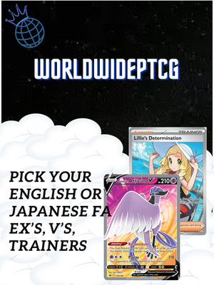 Pick your English Or Japanese Full Art V's, ex's, or Trainers