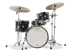 DW Drums Design Maple Frequent Flyer 4pc Black Satin Kit