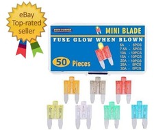 Glow Fuse Mini Blade Automotive When Blown Smart Auto Fuse...