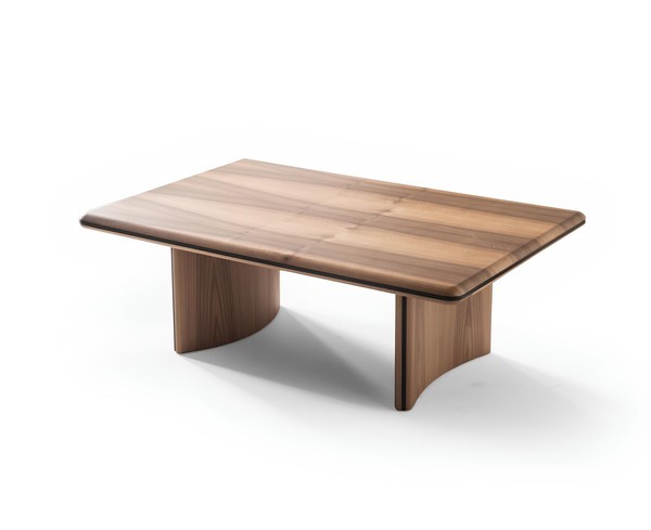 Eleganter Brauner Holz-Couchtisch Im Modernen Design-image