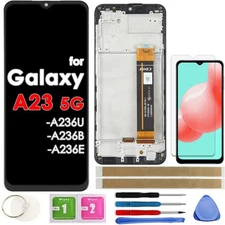 LCD Screen Replacement Touch Display Digitizer Assembly with Frame for Samsun...