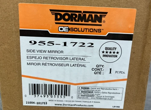 Door Mirror Dorman 955-1722 fits 09-13 Honda Pilot