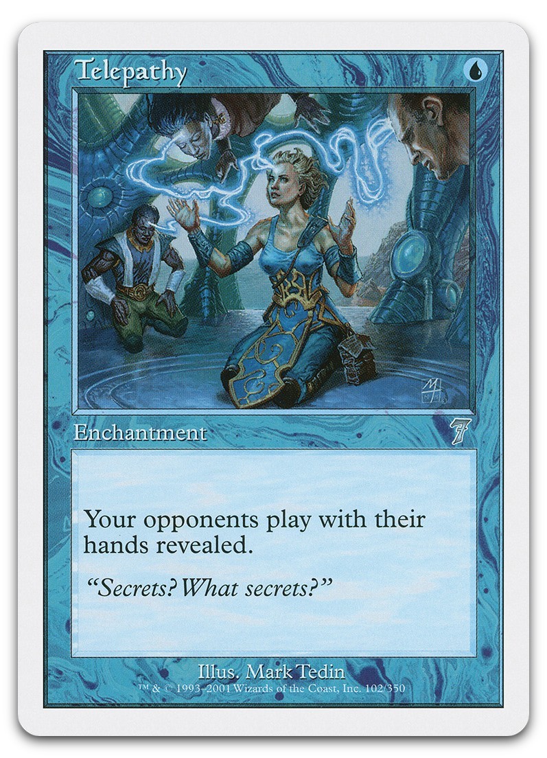 Telepathy #102 (NM) 7th Edition 7ED Magic MTG