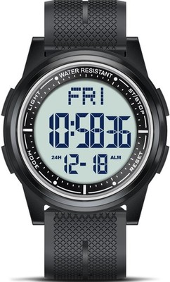 Beeasy Digital Watch for Men Women, 50M Waterproof, Ultra-Thin & Black 