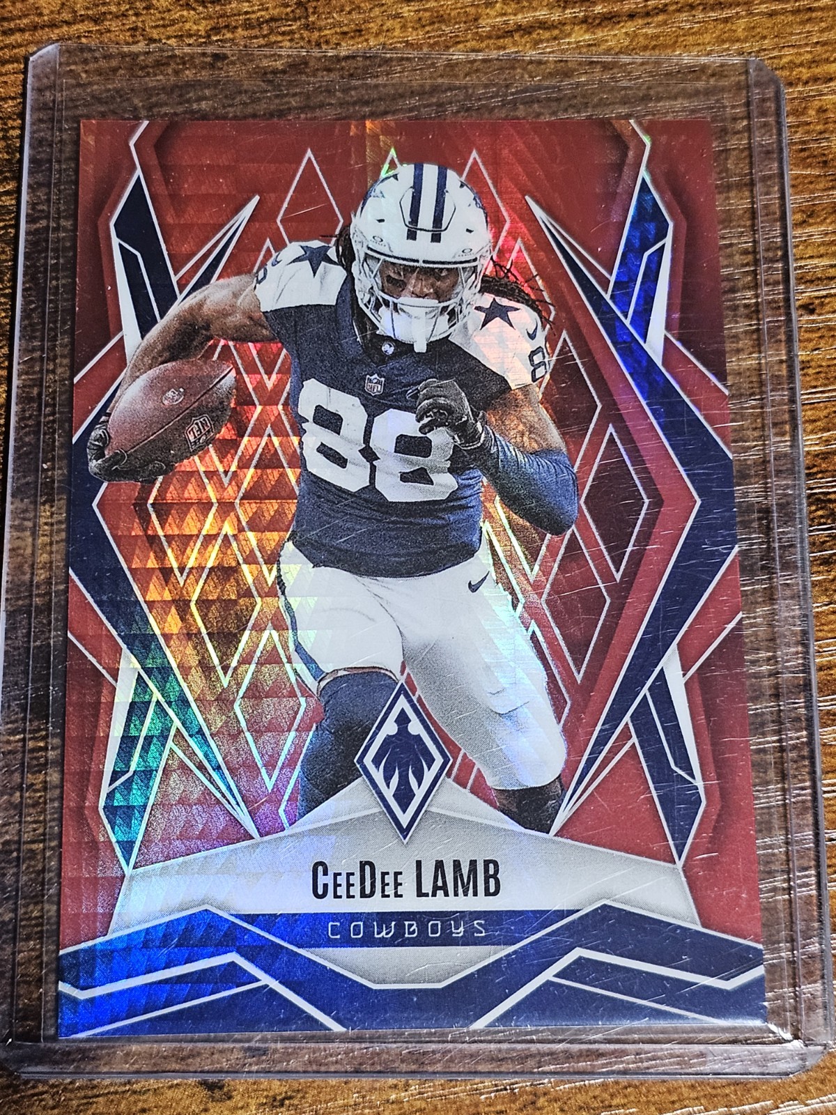 2025 Panini Phoenix CeeDee Lamb #125 Red Hyper Prizm #d 257/399 Cowboys SSP