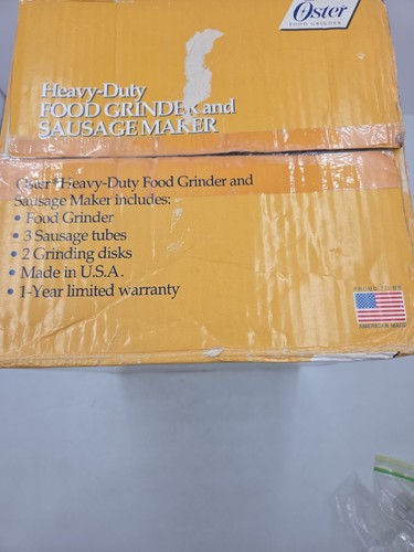 Oster 4726 Heavy Duty Food Grinder & Sausage Maker W/ Original Box & Instruction - Picture 5 of 24