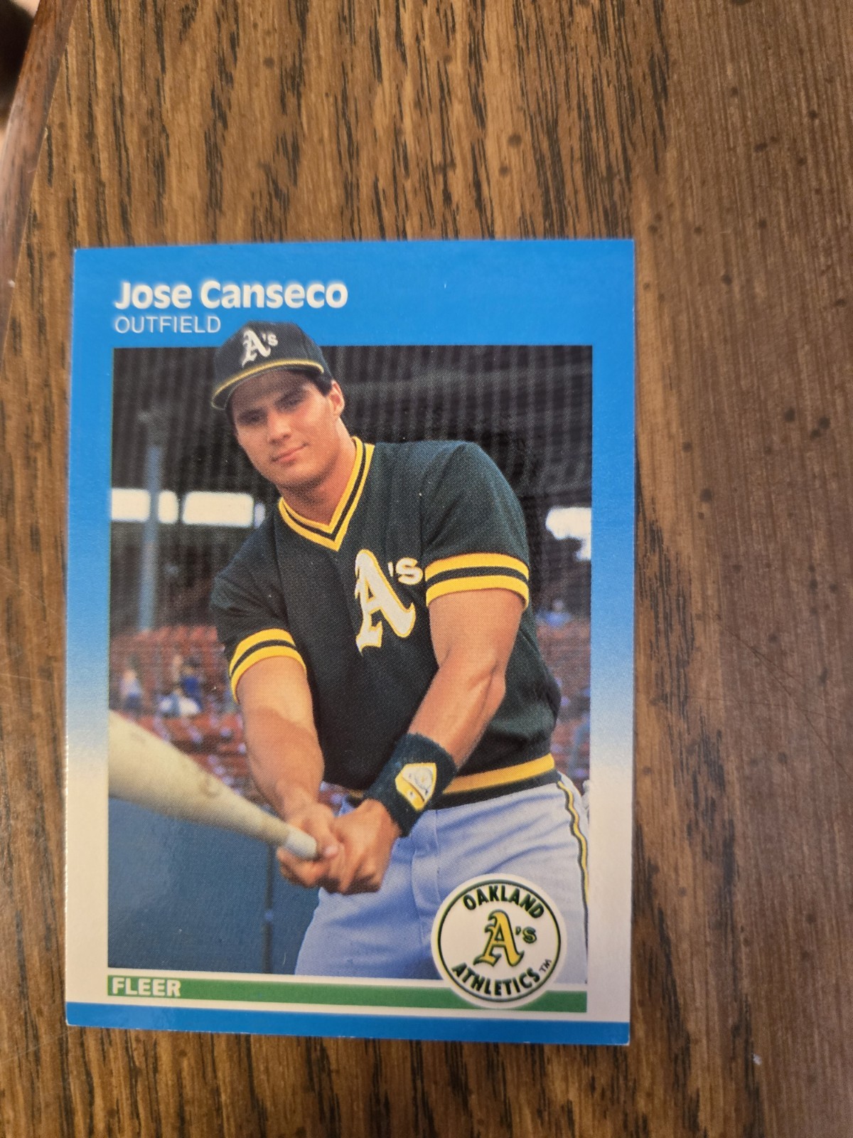 1987 Fleer Jose Canseco #389