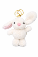 PlüSch Hase SchlüSselanhäNger 13 Cm – Weicher Mini Kuschelhase Weiß