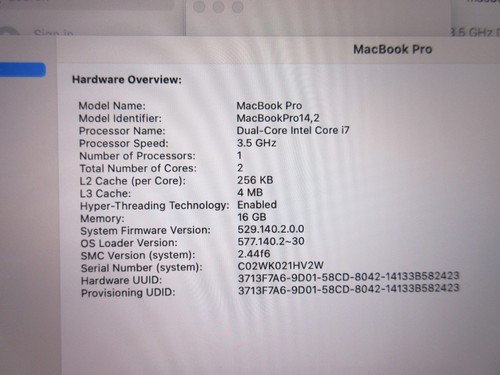 Apple MacBook Pro 13 2017 i7 3.5GHz, 16GB RAM, 1TB SSD, Touchbar A1706 - 第 5/10 張圖片