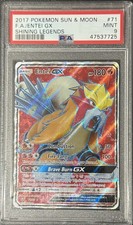 PSA 9 Entei GX (Full Art) 71/73 Shining Legends Holo - SMALL SLAB IMPERFECTION on eBay