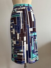 Vintage EMILIO PUCCI Skirt IT40 FR38 Brushed Cotton Italy Fall Winter Designer