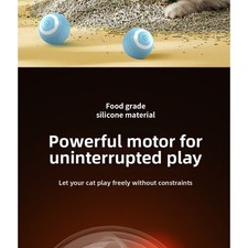 Silent Rolling Cat Toy Ball with Smart Obstacle Avoidance for Engaging Playtime