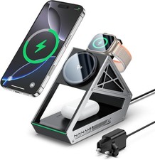NANAMI Cyber Wireless Charger 3 in 1 for Apple - 15W Fast Charging Station
