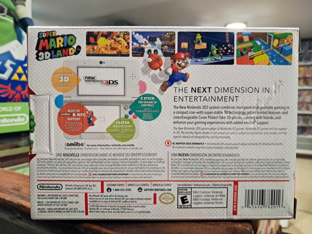 Nintendo 3DS Super Mario 3D Land Edition Console - White for sale