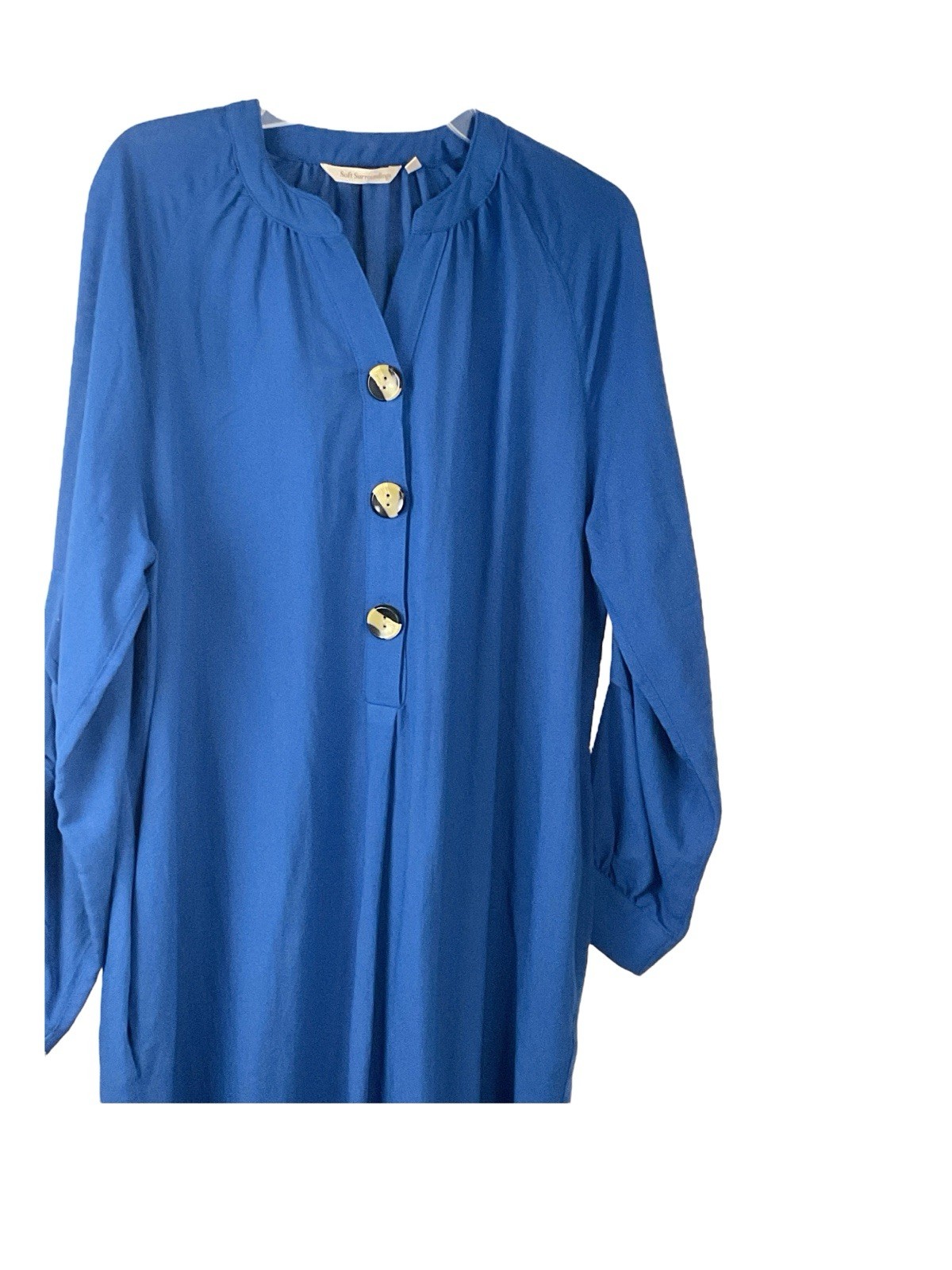 Soft Surroundings Medium Souk 3 Button Shift Shir… - image 2