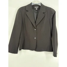 Rafaella Women's Black Blazer Jacket Size 10 Classic Button Front Office Wear