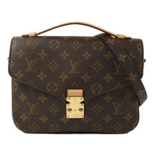 Pochette Louis Vuitton LV GHW Metis MM 2 vie spalla M44875 monogramma marrone