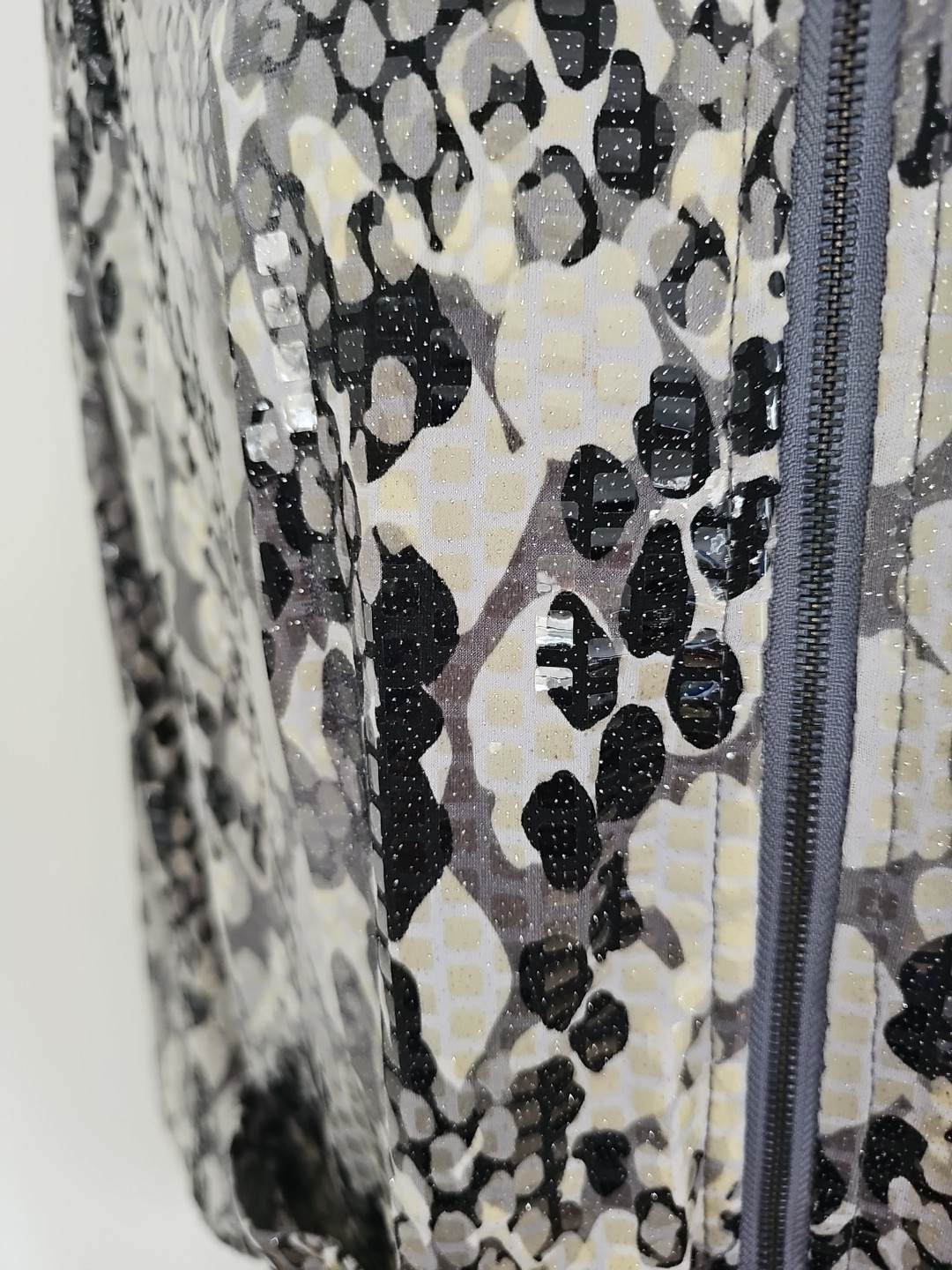 Ruby Rd. Animal Print Full Zip Jacket Size 16 Moc… - image 9