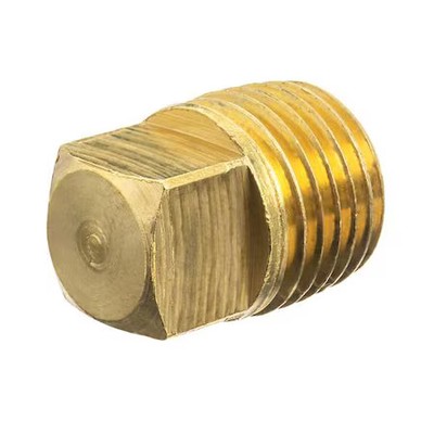 Brass Square Head Plug, Male Npt, Zusa-Pf-10580