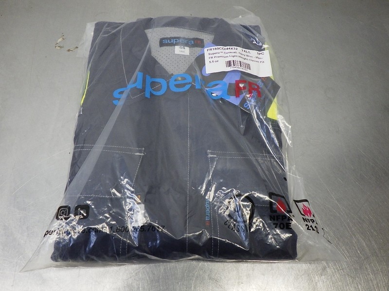 1 NEW! SUPERA FR 44 x 32 TALL Navy Blue Coverall FR180CO