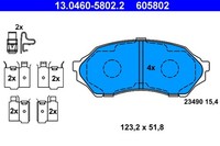 ATE Bremsbelagsatz Scheibenbremse 13.0460-5802.2 FüR 323 Mazda BJ 6 BJ3P 16V