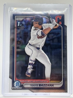 Topps Travis Bazzana Cleveland Guardians 2024 Bowman Draft Chrome 1st BDC-1