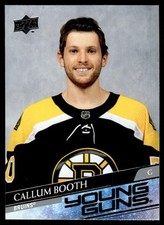 2020-21 UPPER DECK YOUNG GUNS Callum Booth Rookie Boston Bruins #704