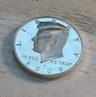 2008-S Dcam "Mirror-like" 90% Silver Proof Kennedy Half Dollar - Free Shipping!