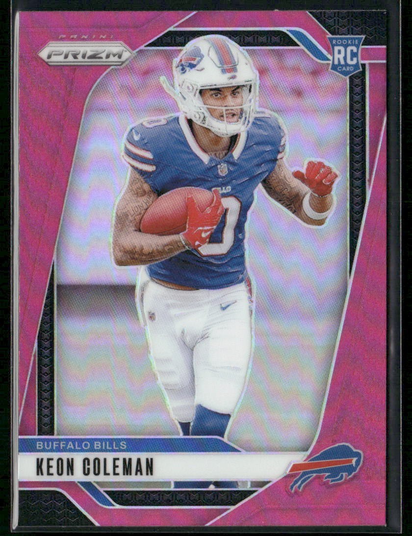 2024 Panini Prizm - Rookies Keon Coleman #362 Pink Prizm (RC)
