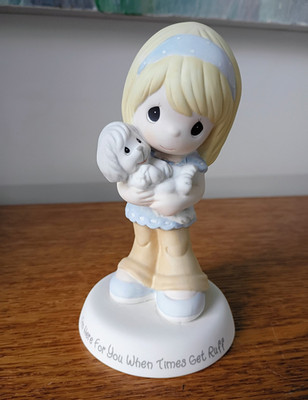 Precious Moments 'I'm Here For You When Times Get Ruff' Figurine RARE HTF - VGUC
