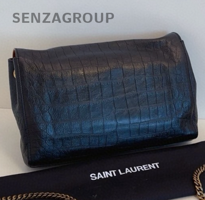 YSL Saint Laurent Kate Double-sided design Alligator pattern