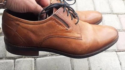 Men Bugatti Heels Brown Leather 43 #RIC3 - Bild 1 von 4