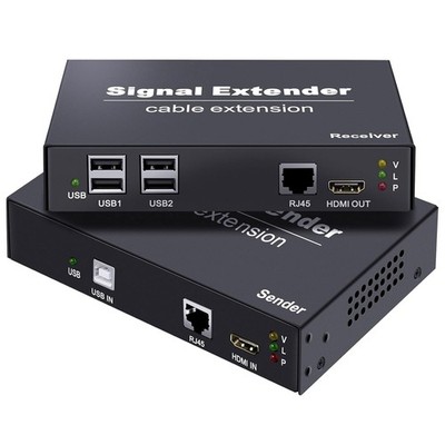 HDMI KVM USB Extender Over Cat5e/6/7 Network Cable Up to 164ft(50m), T36-2