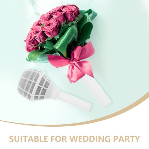 4 Dry Flowers Hand Bouquet Holder for Bride Wedding Decoration - Picture 12 of 12