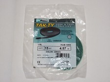 NEW Panduit TAK-TY Hook  Loop Cable Ties GREEN 15 ft X 0.33 in HLM-15R5 SEALED